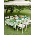 thumbnail image 5 of 60x102 Inch Outdoor Tablecloth with Umbrella Hole Zipper Rectangle St. Patrick's Day Rectangular Tablecloths Waterproof Green Shamrocks Truck Country Buffalo Plaid Patio Table Cover for Picnic, 5 of 8