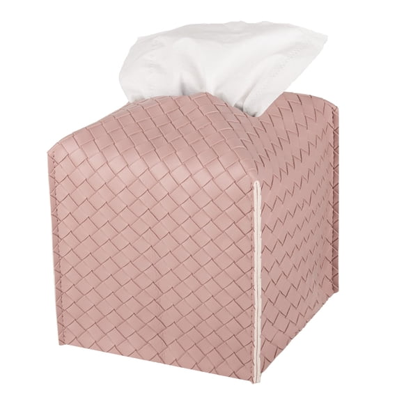 Funda para caja de pañuelos Zoocatia, piel sintética, rosa, para baño