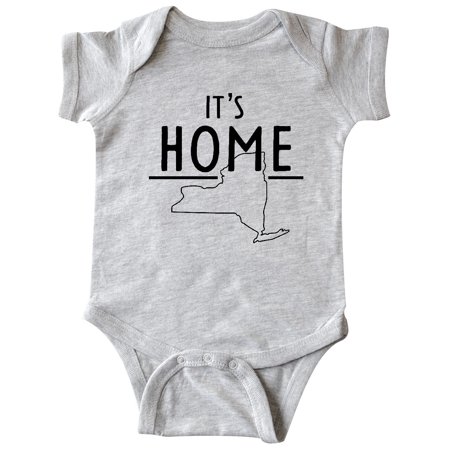 

Inktastic It s Home- State of New York Outline Gift Baby Boy or Baby Girl Bodysuit
