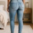 thumbnail image 3 of Pantalon para Dama, Jeans de Mezclilla Azul Skinny, Tecnología Push Up, Tela Premium Talla 4 Sin Deshilar Gaon, 3 of 5
