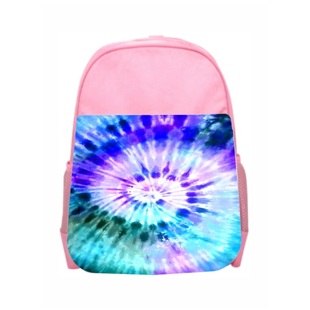 Accessory Avenue Tie Dye Spin Girls Kids PreSchool Backpack Pink