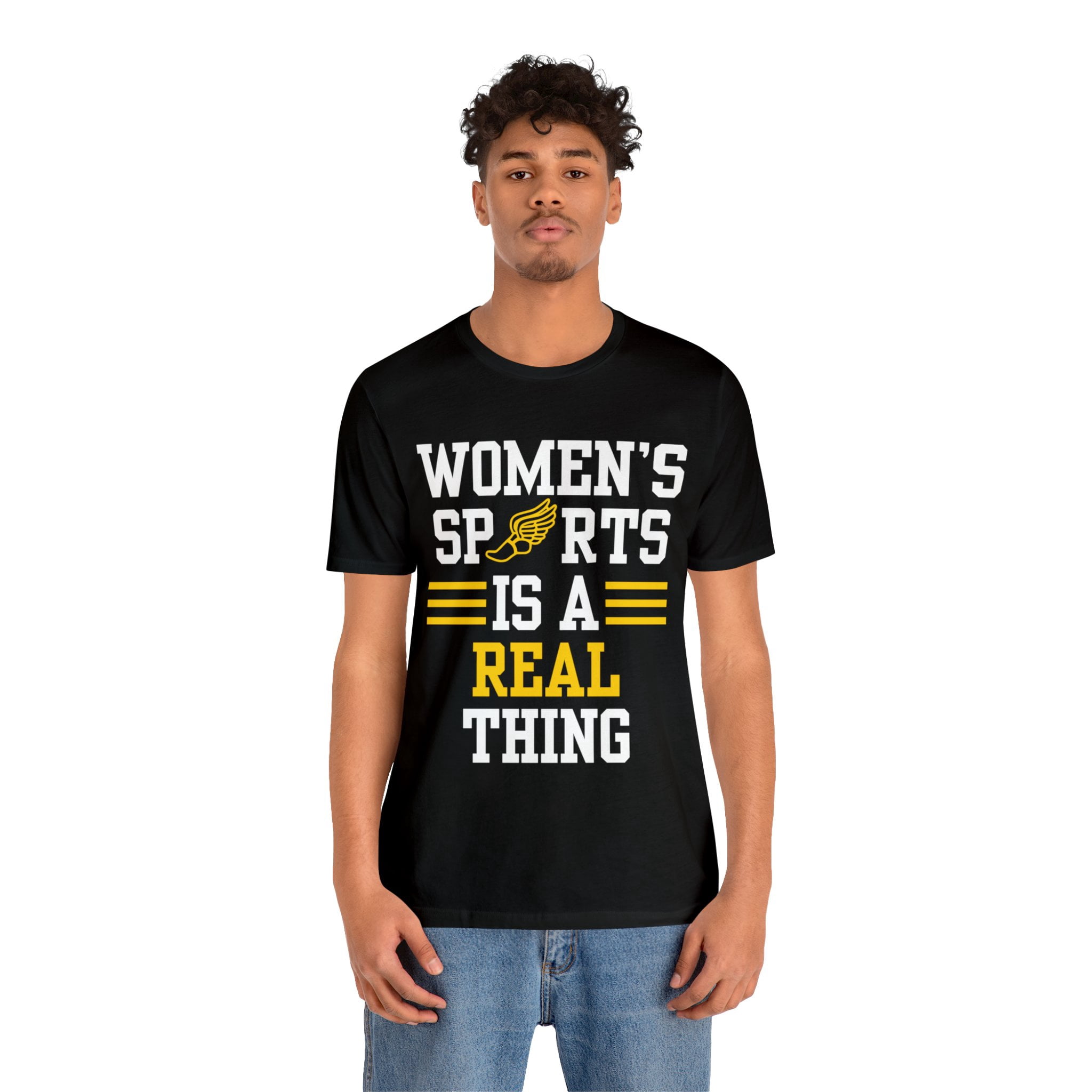 DJH Apparel | Women's Sports Is A Real Thing Track & Field Unisex Tshirt