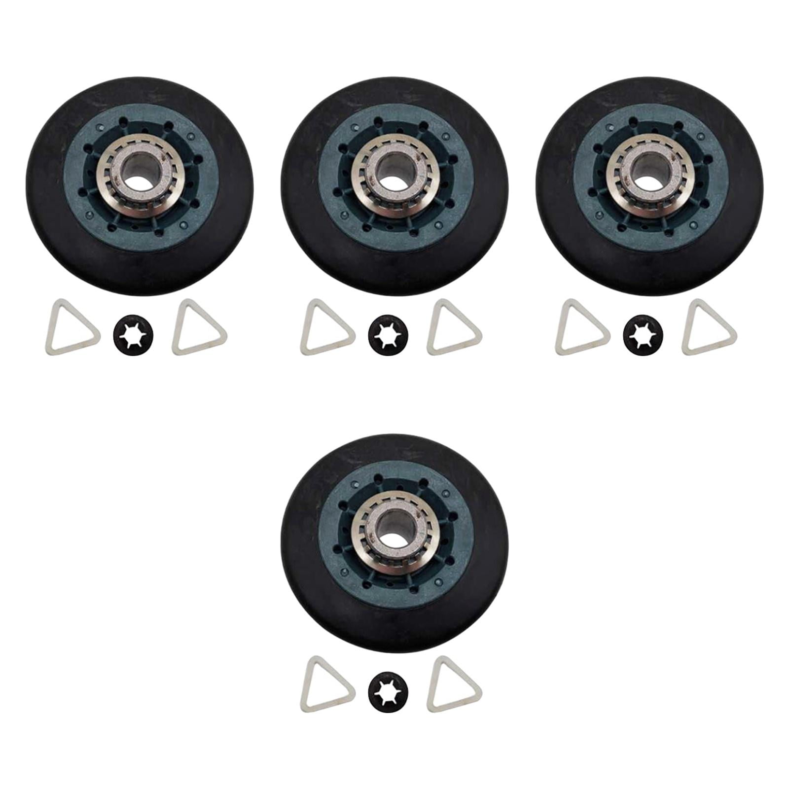 Fiocias 4 Pieces Dryer Drum Rollers Parts Household Appliance Accessories Replace Wheels