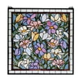 thumbnail image 1 of 22"W X 22"H Sugar Magnolia Stained Glass Window, 1 of 1
