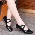 thumbnail image 4 of Zapatos de baile suaves para mujer, zapatos planos cómodos con punta redonda y ligera, 4 of 5