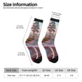 thumbnail image 2 of KLL Vintage Pink Drive View Print Cool Socks Men's Women's Crew Socks Funny Crazy Novelty Stockings, 2 of 6
