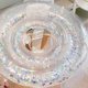 thumbnail image 2 of Anillo de natación infantil, flotador inflable para piscina, círculo de natación transparente con lentejuelas, caparazón grueso para piscina., 2 of 5