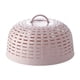 thumbnail image 1 of Advancent Cubierta de comida de malla de cocina Paraguas Protector contra salpicaduras con asa Cubiertas de platos reutilizables Anti Cocina y Comedor Rosa claro, 1 of 6