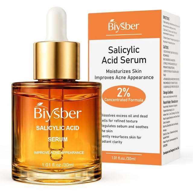 Sérum BIYSBER Ácido Salicílico 2% Hidratante para Cuidado del Acne 30ml