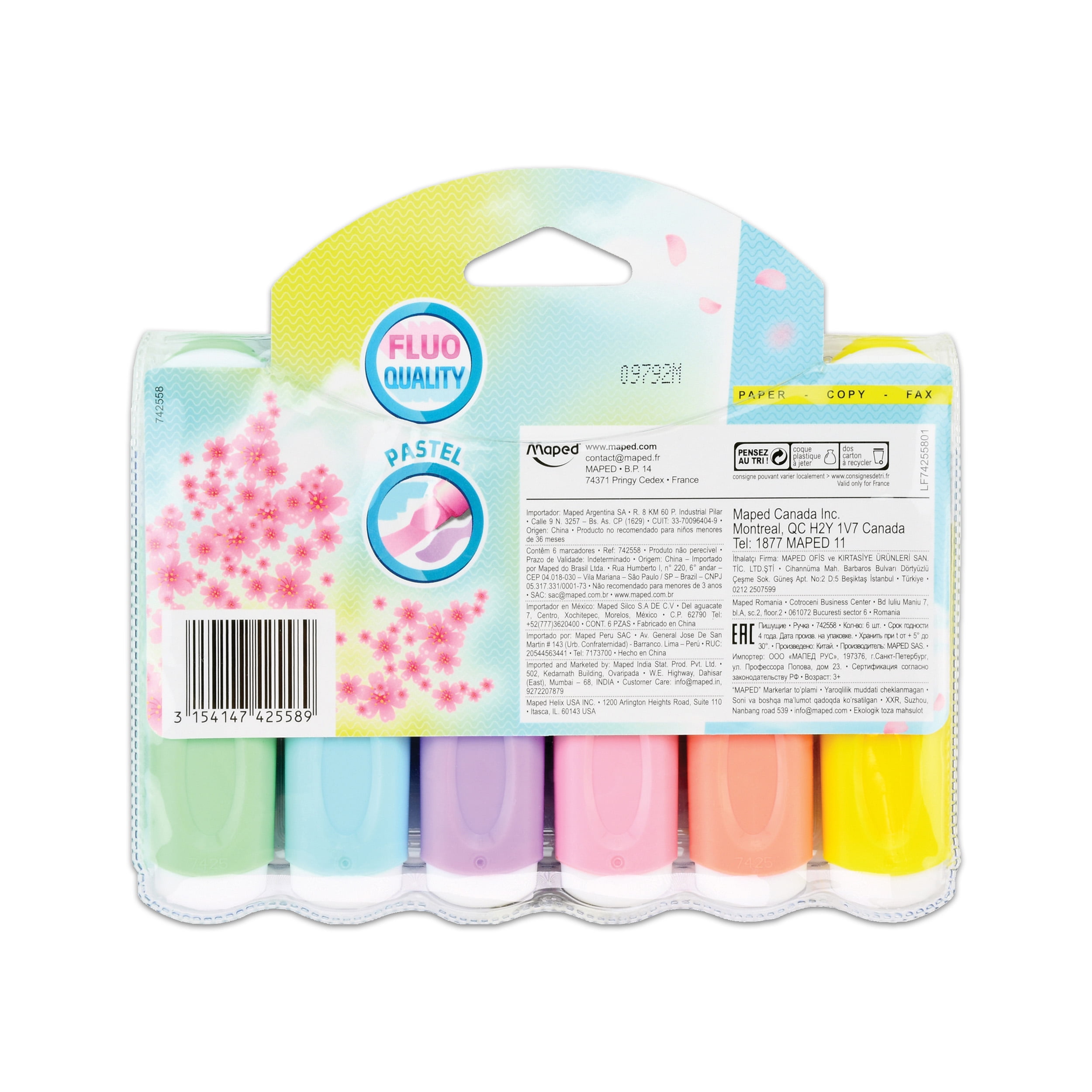 Highlighter Maped Fluo Peps Classic Pastel - Vunder