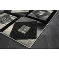 thumbnail image 2 of MDA Rug Imports Rhodes Collection Abstract Square Area Rug 2'1'' x 3'3'' - White/Gray, 2 of 5