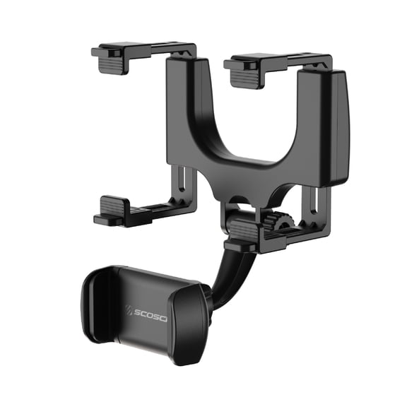 Scosche SUHRM-1 Universal Rear View Mirror Phone Mount Compatible w/ Smartphones up to 3.5 inch Wide Black