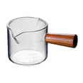 thumbnail image 2 of Taza Medidora Transparente De Doble Pico Y Compactador De Café Con Mango De Madera, 2 Uds., 2 of 9
