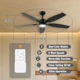 thumbnail image 2 of Ventilador de techo FANSHAIN 132 cm con luz y control remoto, 2 of 7
