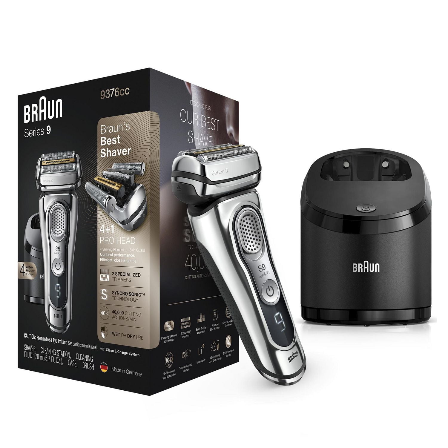 Braun Series 9 9376cc Latest Generation Electric Shaver