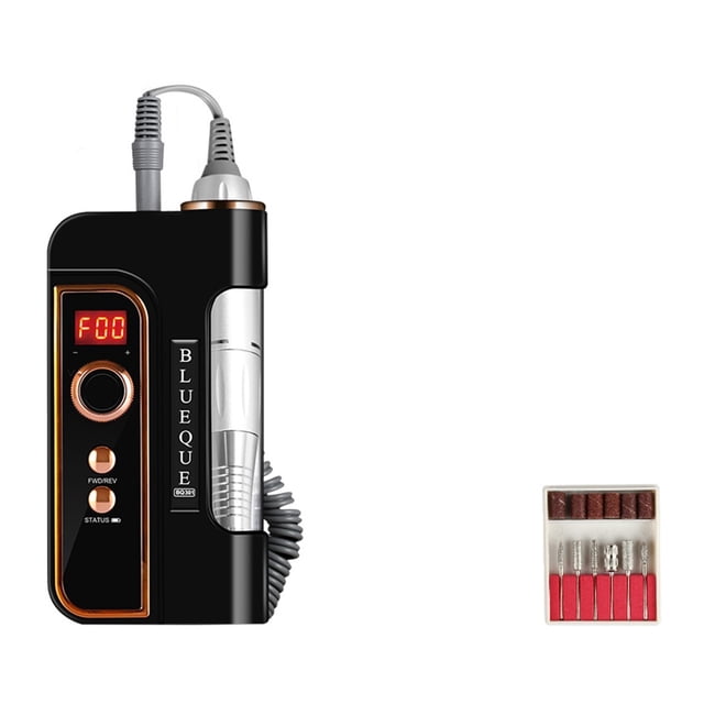 Polisseuse à Ongles Électrique Portable 35000RPM, Mini Polisseuse à Ongles Rechargeable, Machine de Manucure pour Enlever les Ongles, Facile à Utiliser