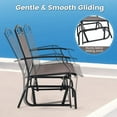 thumbnail image 4 of Kepooman Set of 2 Outdoor Metal Glider Armchairs with Weather-resistant Fabric, 4 of 11