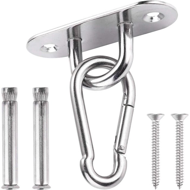 Gancho de techo, capacidad de 450 kg Gancho de montaje en pared de techo resistente Acero inoxidable 304 ShuxiuWang 8390611640293