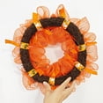 thumbnail image 3 of Niusricy Halloween Decoration Pumpkin Wreath Hanging Front Door Garland with Light for Wall Outdoor Decorations Party Supplies, 3 of 8