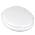 Mainstays Round Soft Cushion Toilet Seat with EZOff Hinges, White
