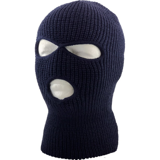 Three Hole Mask Full Face Cover Ski Hat Winter Knitted Beanie - Walmart.com