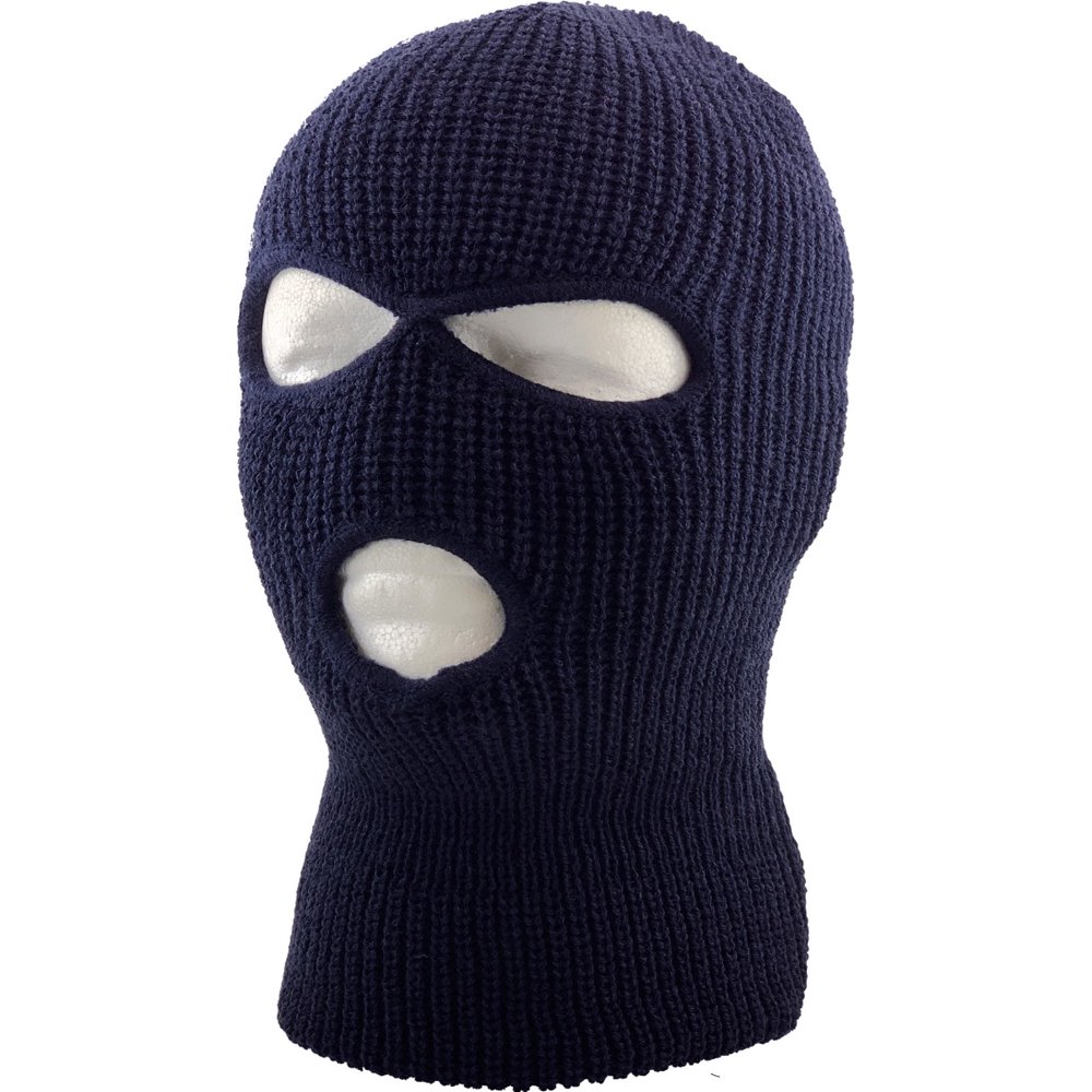 Three Hole Mask Full Face Cover Ski Hat Winter Knitted Beanie - Walmart ...