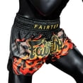 thumbnail image 5 of Pantalones cortos de boxeo para muay thai Fairtex Slim Cut Black Volcano, 5 of 5
