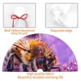 thumbnail image 4 of Rateoe Closeup Honeybee on Flower Print Christmas Tree Skirt 48" for Xmas Holiday New Year Party Circle Tree Mat Ornaments Decoration, 4 of 7
