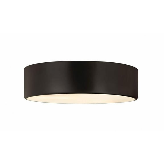 4 Light Flush Mount-Matte Black Finish-Matte Black Shade Color Bailey Street Home 372-Bel-4529398