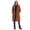 Cognac, variant on Women's Plus Size Knee Length Puffer Coat