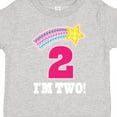 thumbnail image 4 of Inktastic 2nd Birthday 2 Year Old Girls Rainbow Star Girls Toddler T-Shirt, 4 of 5