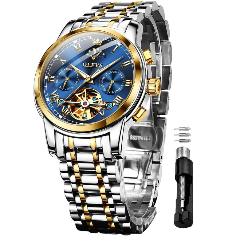 Classic Men Watches with Date,Stainless Steel Man Watch with Date,  Bussiness Watches for Men,Luminous Quartz Mens Watches, Waterproof Male  Watch with Week - Flower and Gift Delivery in USA