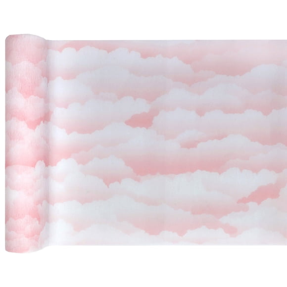Elegant Baby Pink Table Runner - Create Luxe Party Setting with Effortless Style