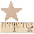 thumbnail image 2 of Wood Star Cutouts 1-1/2 inch by 3/16 inch, Pack of 100 Wooden Stars for Crafts, Christmas, and July 4th, by Woodpeckers, 2 of 3