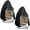 Black, variant on 1Pc Khaki Zipper Egg Chair Cover, Waterproof Outdoor Wicker Chair Protector
