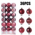 thumbnail image 5 of Hvmvliv 36 Pieces Christmas Ball Ornaments, 40mm Hanging Baubles for Tree, Home Party & Festive Decor Watermelon Red, 5 of 5