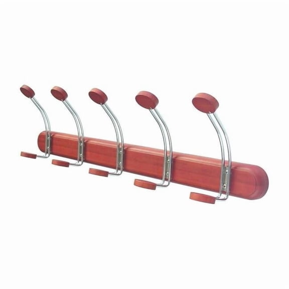 Manufacturer Varies Garment Hook Rack,30 in W,Bamboo 45NG69