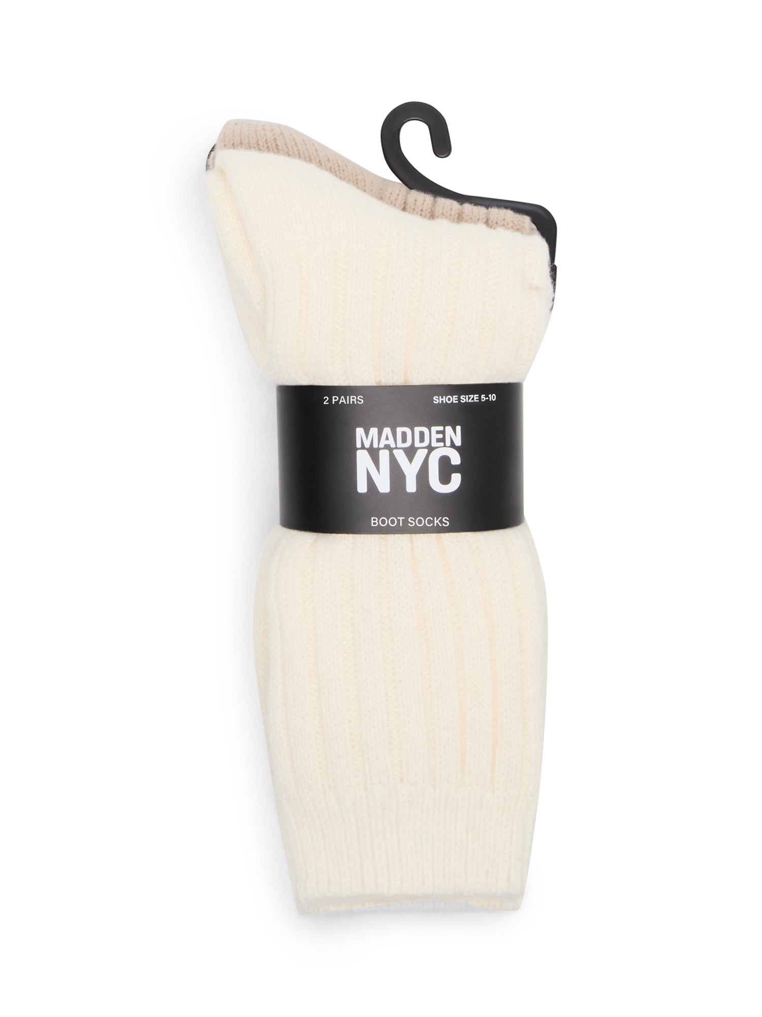 Madden NYC Women's Tall Boot Socks, 2-Pack, Fits Shoe Size 5-10