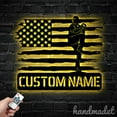 thumbnail image 3 of Handmadetneonsign Custom Name Baseball Player Metal Wall Art LED Light - Softball Player Home Decor, 3 of 5