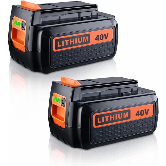 2PACK 40 Volt 4.0Ah Replacement Battery for Black and Decker 40V Battery LBX2040 LBXR36 LBXR2036