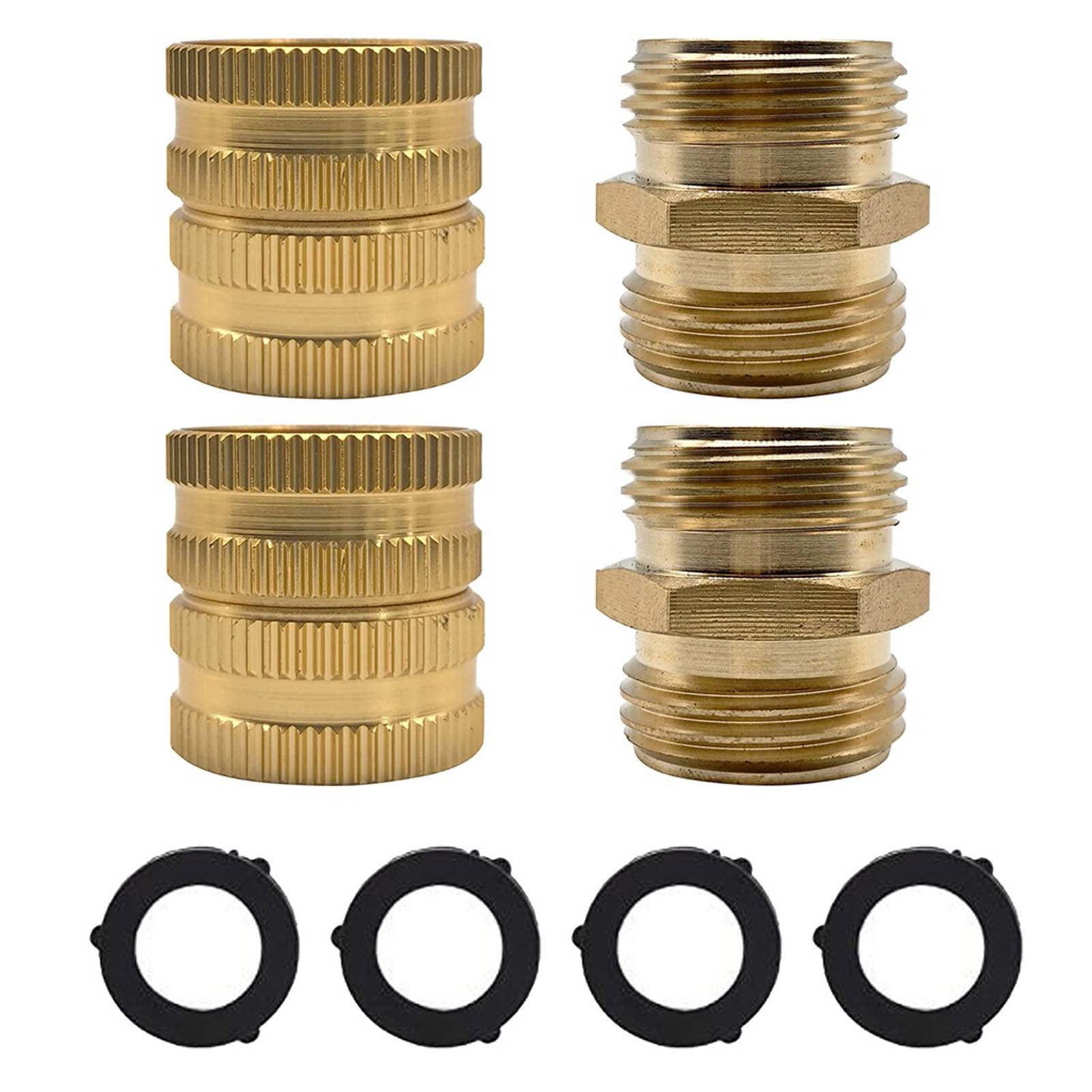 Tiitstoy Garden Hose Adapter, Male To Male, Female To Female 3/4 Inch