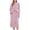 Pink, variant on Women Cotton Robes Long Kimono Bathrobe Lightweight Soft Sleepwear V-neck Casual Ladies Loungewear Nightgown