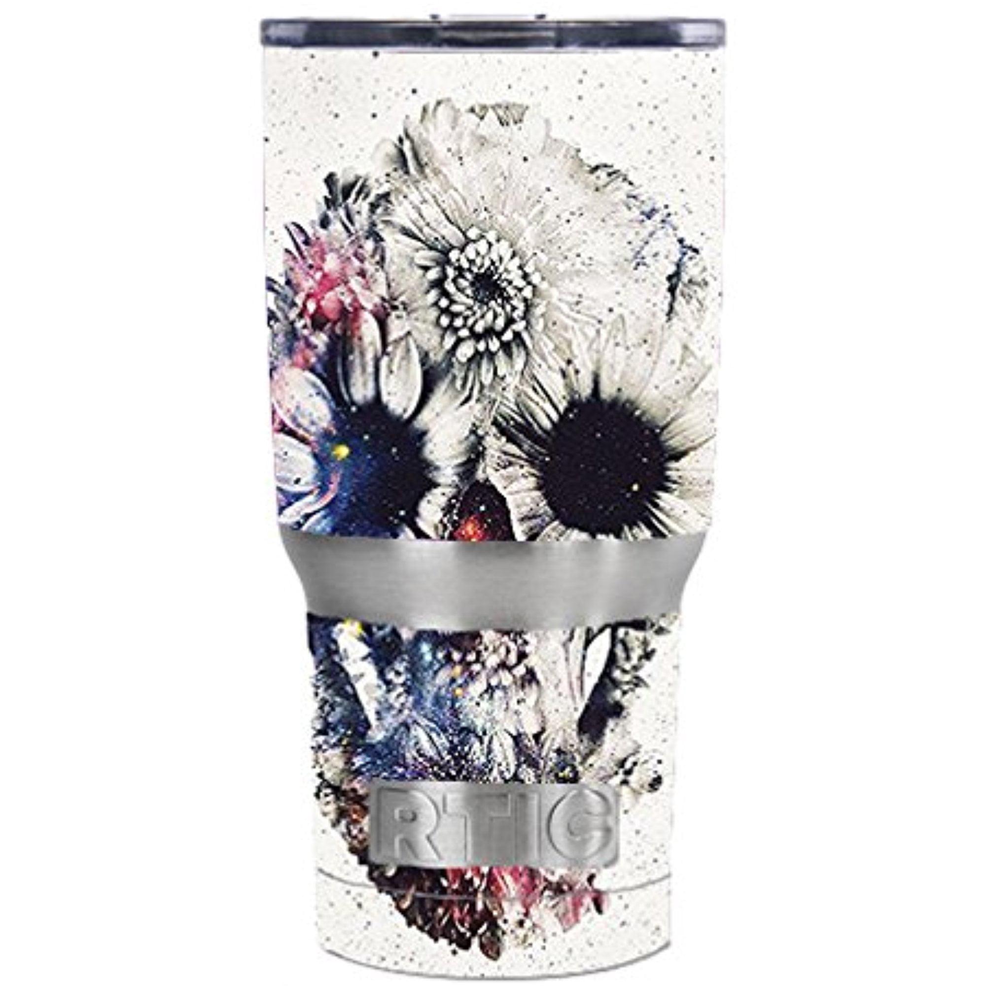 Skin Decal Vinyl Wrap for RTIC 20 oz Tumbler Cup (6-piece kit) stickers ...