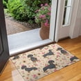 thumbnail image 2 of Dachshund and Flower Door Rugs,Washable Non Slip Door Mats Indoor,Decorative Door Mats,Entry Mat Indoor for Entrance,Bedroom,Kitchen,Bathroom,17"x30", 2 of 6