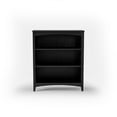 thumbnail image 2 of Camaflexi 36” Shaker Style 3-Shelf Wooden Bookcase Closed Back Storage Shelf, Black finish, 2 of 5