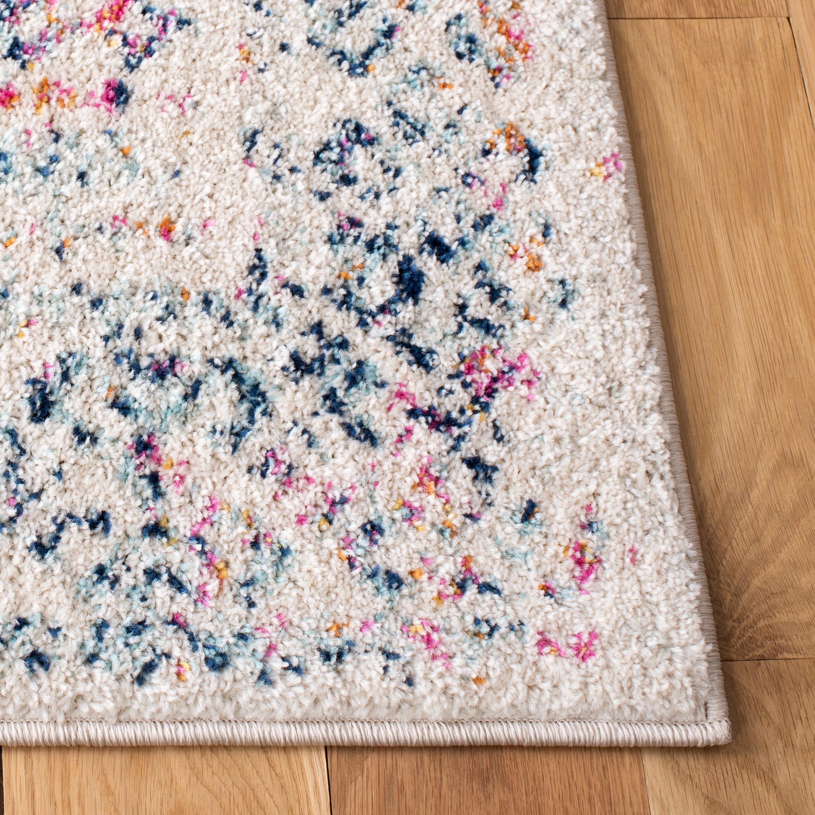 Safavieh Tulum Ophelia Oriental Runner Rug, Ivory/Dark Blue, 2' x 5'