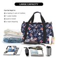 thumbnail image 5 of Picia USA Stars Print Travel Duffle Bag,Weekender Bags for Women with Shoe Compartment, Gym Duffel Bag with Wet Pocket, Hospital Bags for Labor and Delivery, 5 of 7
