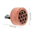 thumbnail image 4 of Miangastore Car Fragrance Wood Perfume Diffuser for Car Use Brown Synthetic Material Aroma Accessory 1 Pc, 4 of 8