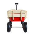 thumbnail image 6 of IVV Garden Cart with Removable Wood Railing, Kids Outdoor Wagon with 10" Pneumatic Wheels, All Terrain Cargo Wagon with 176lbs Weight Capacity, Red, 6 of 9