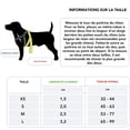 thumbnail image 3 of Arnés para perros negro, talla XS, de malla transpirable, acolchado y ajustable | Muchos colores y tamaños | Para tallas pequeñas, medianas, grandes y extragrandes | Arnés de pecho para gatos y cachor, 3 of 5
